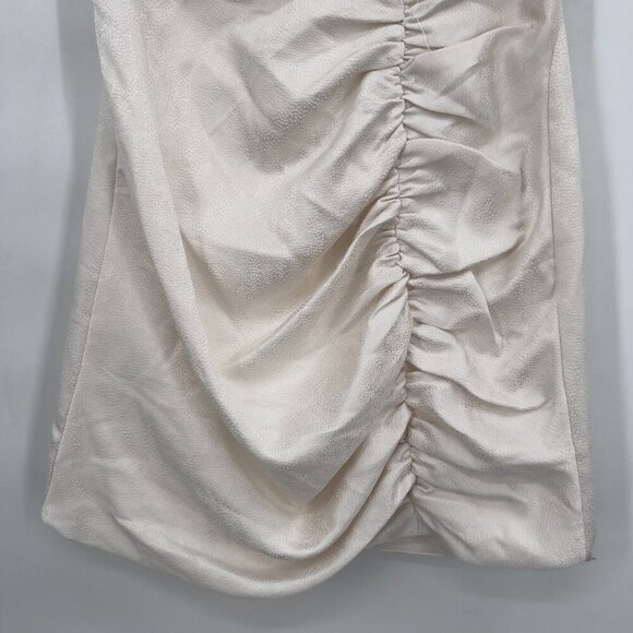 DO+BE Strapless Ruched Mini Dress Women’s L Ivory NWT - Picture 4 of 12